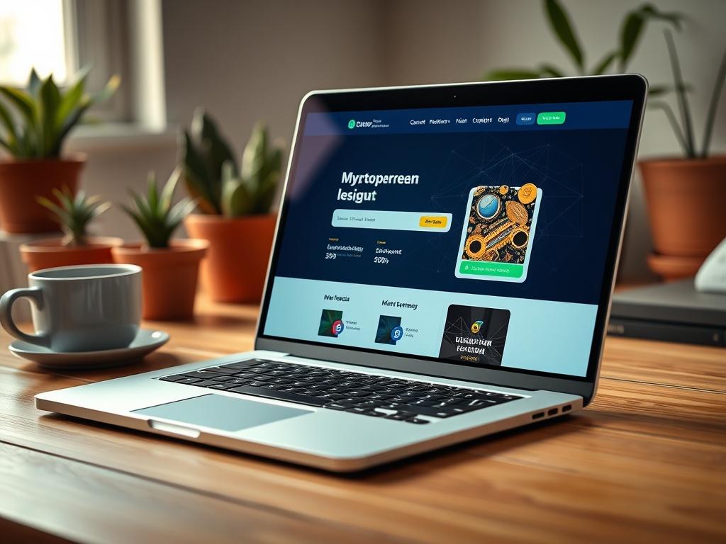 A hyper realistic close up shot of a sleek laptop